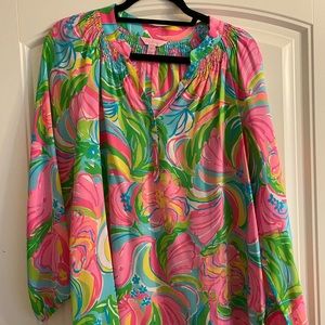 Lily Pulitzer Elsa Silk Top - Size M